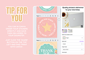 Packaging Stickers - Bundle of 12, a Stationery Template by SunshineStudioBoutique (Thumbnail 4 of 10)