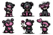 Valentine Whimsical Teddy Bear PNG, an Illustration by Dream Creation (Thumbnail 3 of 8)