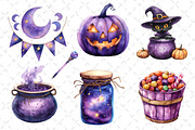 Happy Halloween Clipart PNG, an Illustration by Dream Creation (Thumbnail 2 of 6)