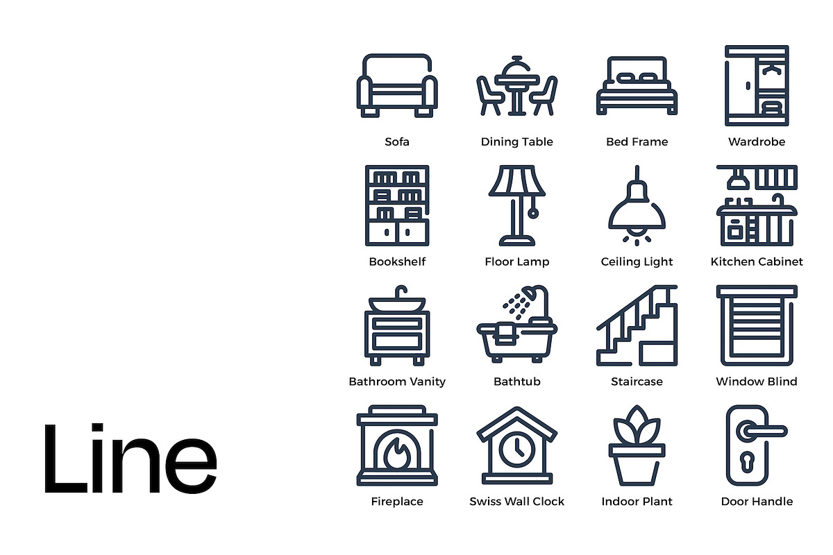 Home & Interior Icon Set, a Duotone Icon by Eklip Studio (Photo 3 of 4)