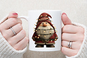 Watercolor Winter Christmas Gnome Cl, an Illustration by Sublimation Artist (Thumbnail 5 of 6)