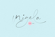 Migela Font, a Handwritten Font by vuuuds (Thumbnail 1 of 9)
