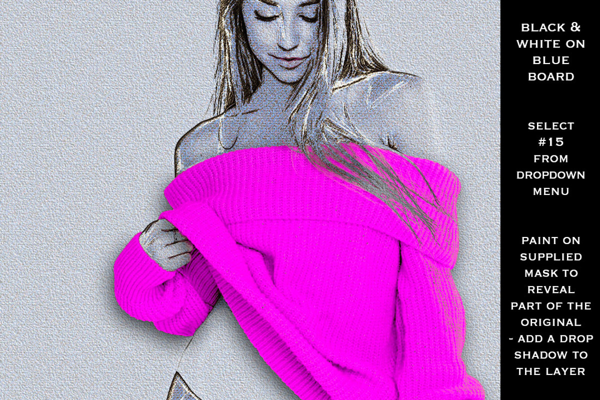 25 Master Class Charcoal Effects PSE, an Action Add-On by Pencil Pixels (Photo 7 of 17)
