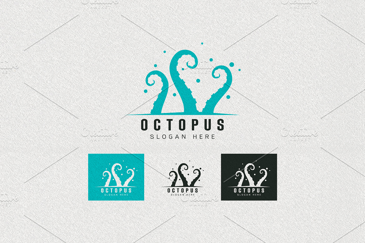 Octopus isolated logo template, a Branding & Logo Template by essense (Photo 2 of 3)