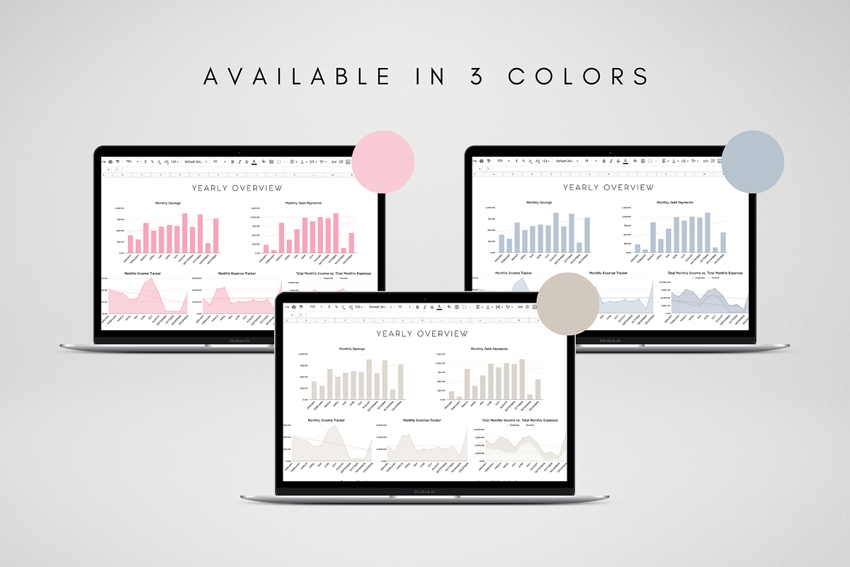 Digital Sinking Funds Excel Template, a Templates & Theme by BRANDcontent (Photo 5 of 6)