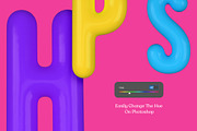 Editable 3D Text + 26 Letter PNGs, an Object Graphic by Over Under (Thumbnail 4 of 6)