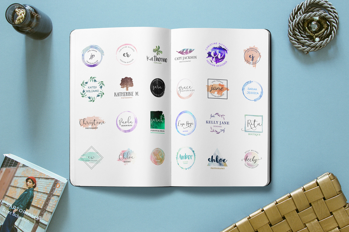Feminine Logo templates vol 2, a Branding & Logo Template by GraphicDash (Photo 2 of 8)