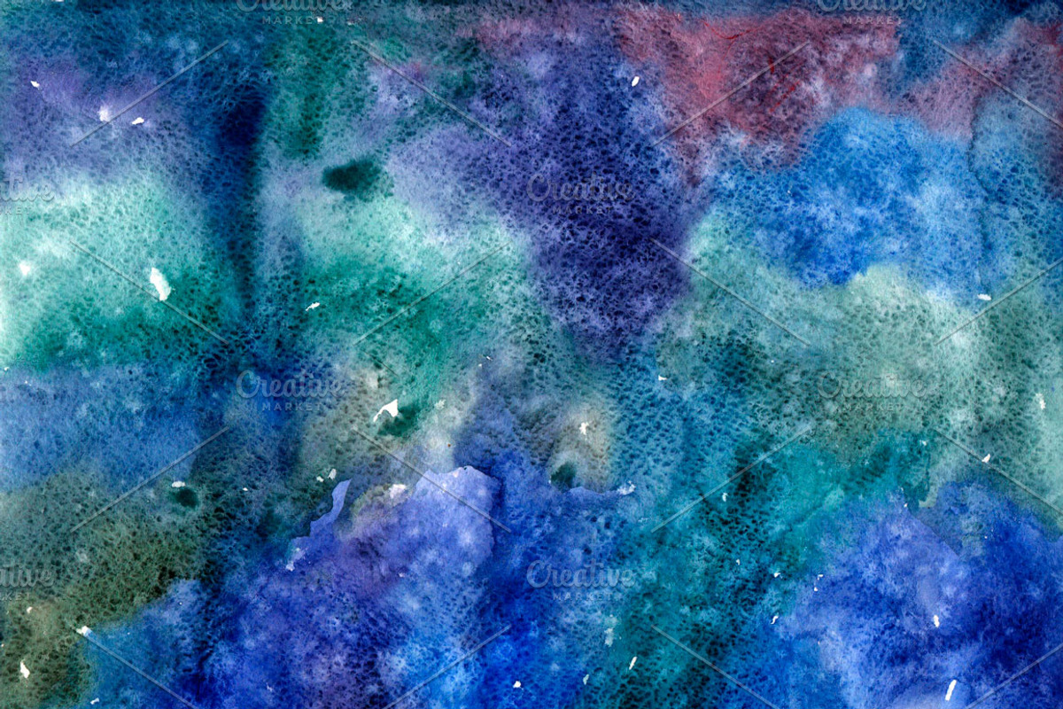 Ocean space watercolor texture, a Texture Graphic by Inna Vinchenko Designs (Photo 2 of 2)