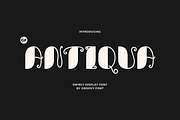 GF Antiqua - Swirly Display Font, a Handwritten Font by GroovyFontCo (Thumbnail 1 of 8)