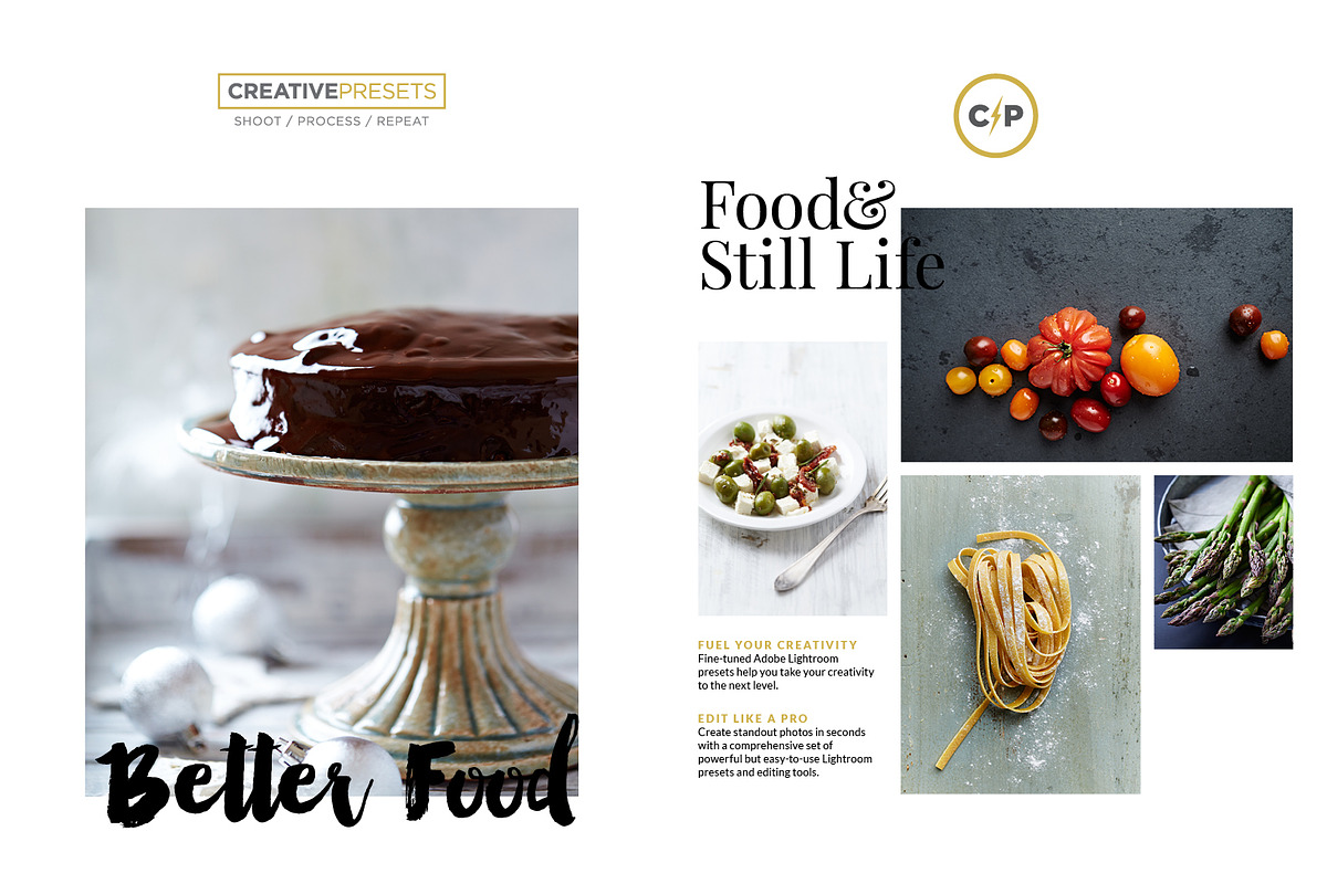 85 Food Photography Lightroom Preset, an Action Add-On by CreativePresets.com (Photo 2 of 12)