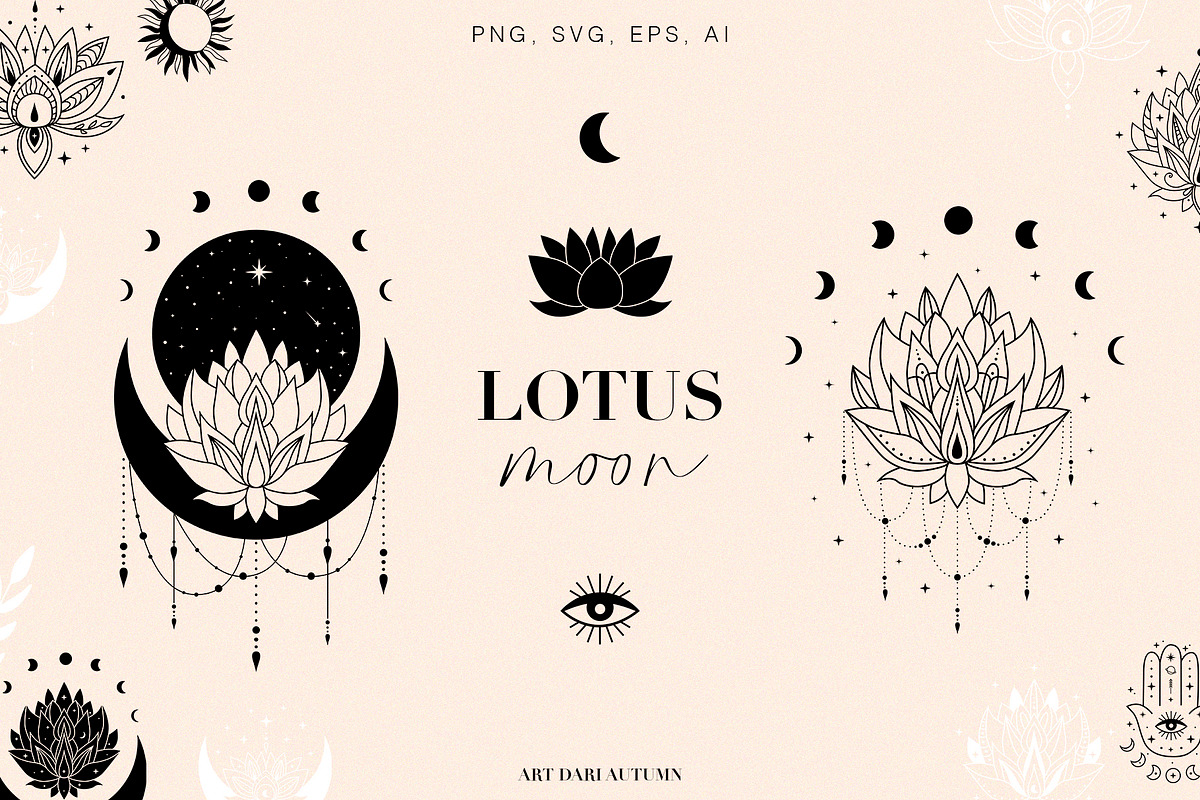 Lotus&Moon illustrations collection, an Illustration by Art Dari Autumn (Photo 1 of 15)
