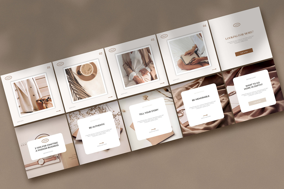 CANVA Instagram Corousel Templates, a Social Media Template by AndrewPixel (Photo 9 of 11)