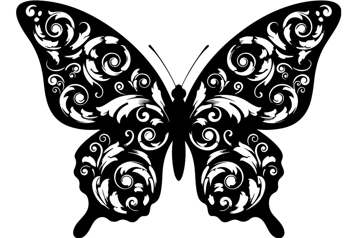 Beautiful Butterfly Silhouette, an Object Graphic by Designer_Momina (Photo 18 of 20)