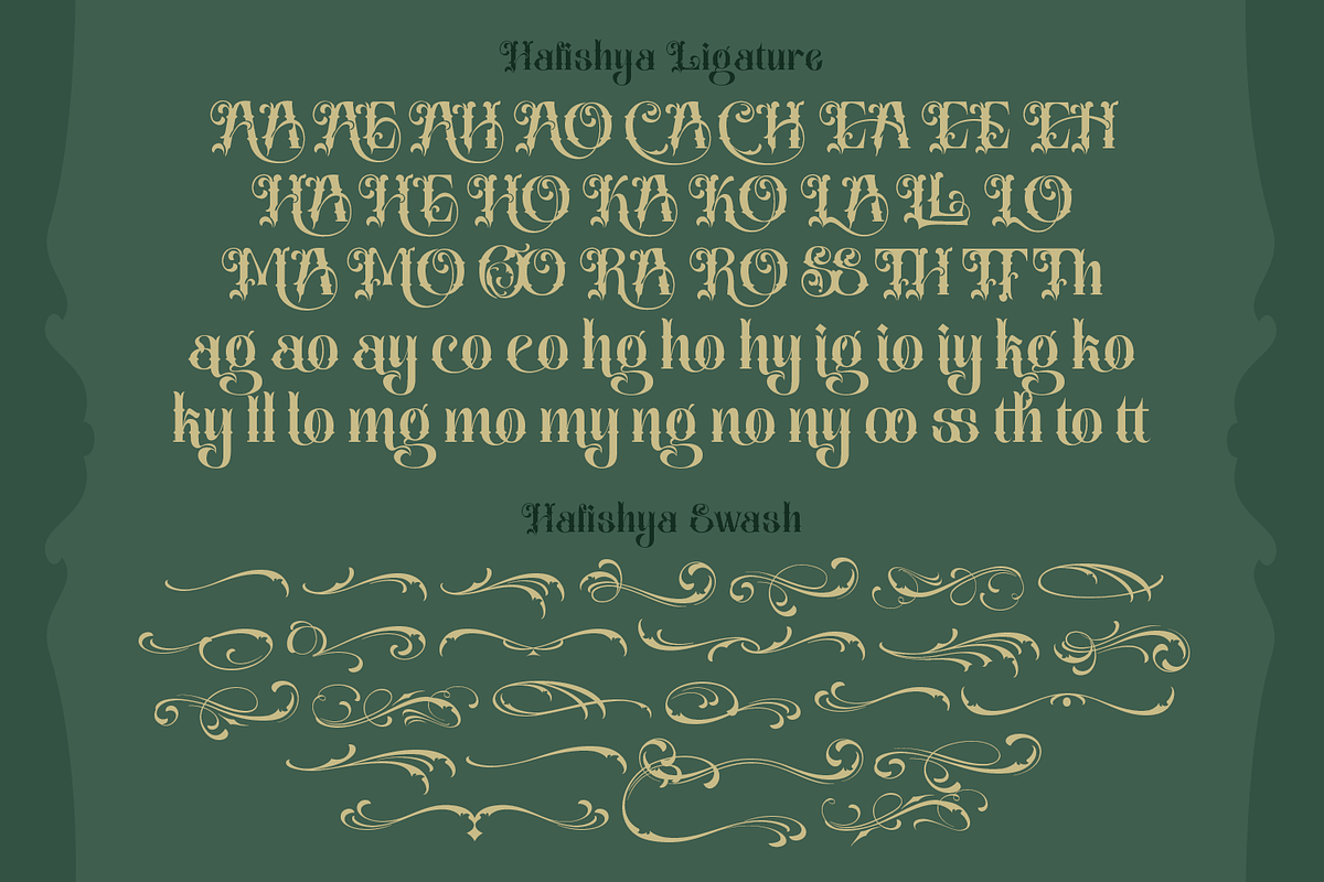Hafishya Antique Typeface, a Blackletter Font by TypeClassHeroes (Photo 10 of 10)