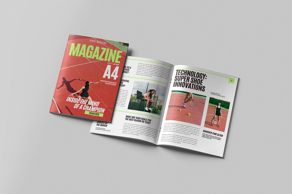 A4 magazine mock-up, a Books & Magazine Mockup by hokagata (Photo 5 of 5)