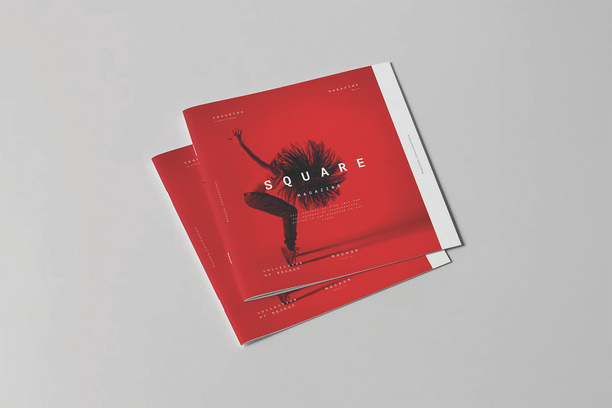 Minimalist Square Brochure Mockup, an Advertising Mockup by DesignRushMarket (Photo 7 of 11)