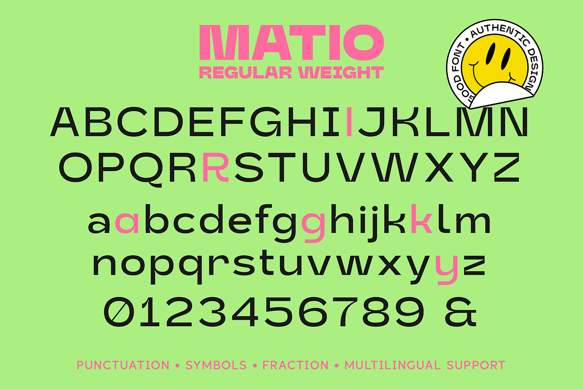 Matio | Font Family, a Sans Serif Font by Larin Type Co. (Photo 13 of 14)