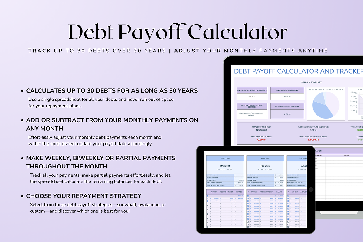 Ultimate Monthly Budget - Pastel, a Templates & Theme by The Creative Plans co (Photo 5 of 10)