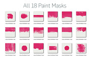 18 Grungy Paint Photoshop Masks, a Texture Graphic by lissius (Thumbnail 8 of 8)