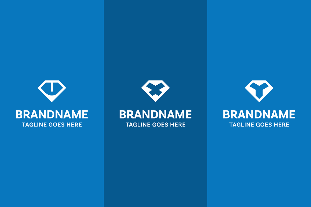 Letter U X Y Diamond Logo Set, a Branding & Logo Template by Pray Art Design Studio (Photo 2 of 2)