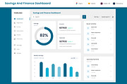 Savings Money Finance Dashboard App, an App Template by nagaredesignstudio (Thumbnail 1 of 2)