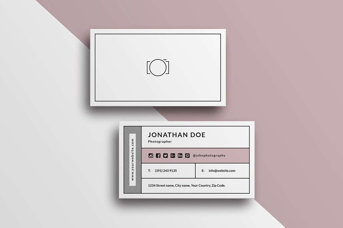 Minimal studio business card #44, a Business Card Template by GraphicsEgg