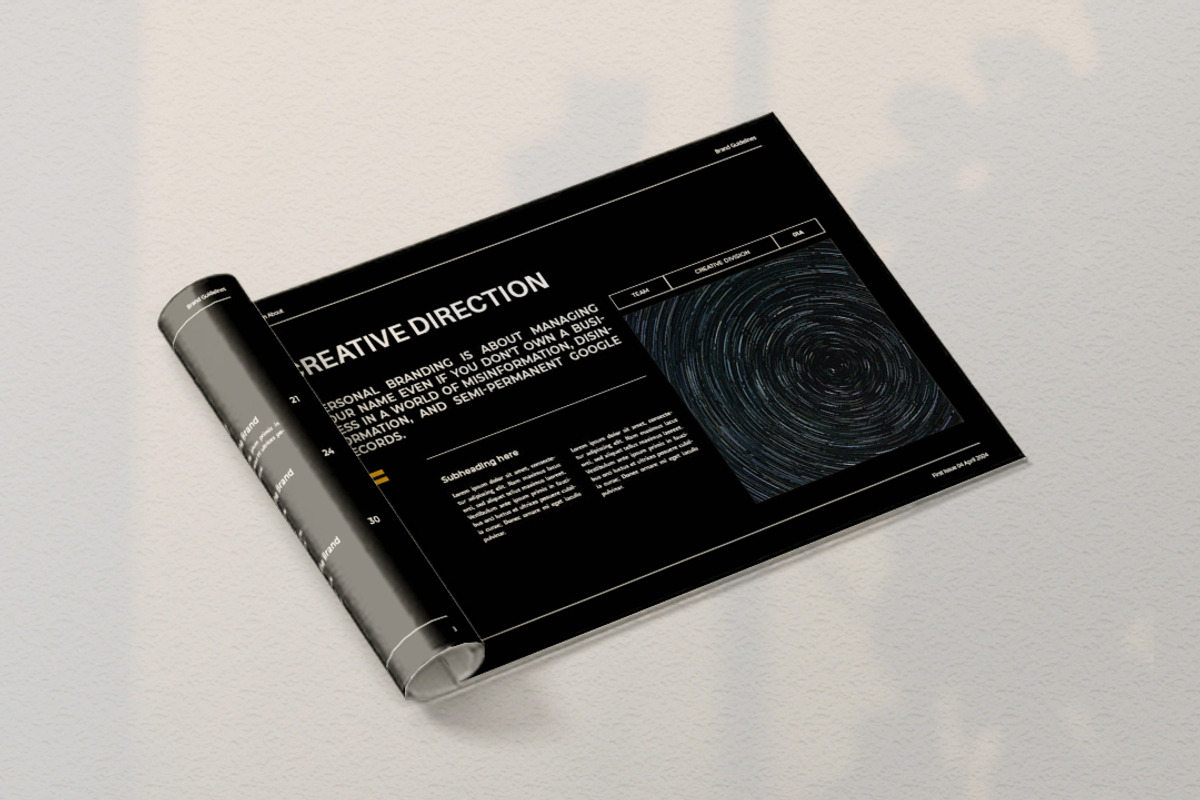 Raven Brand Guidelines, a Presentation Template by Analogi Studio (Photo 3 of 14)