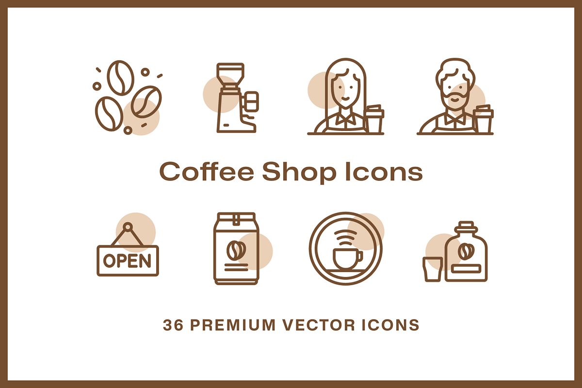 36 Coffee Shop Icons, an Icon by Furnace (Photo 3 of 5)