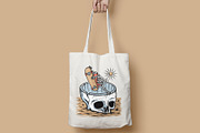Hand drawing of skull skater, a Person Illustration by gunaonedesign (Thumbnail 3 of 4)