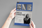 Blue Simple CV Resume Pack, a Resume Template by Neermana (Thumbnail 4 of 4)