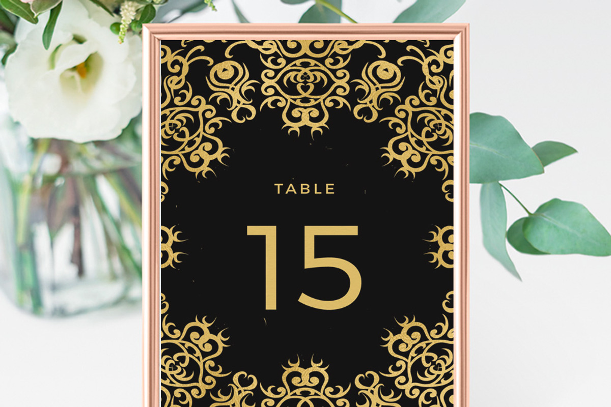 Gold Ornate on Black, an Invitation Template by Inkpower (Photo 6 of 7)