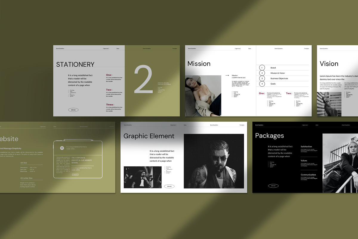 Brand Guidelines Presentation, a Presentation Template by Alvi-Studio (Photo 9 of 9)