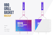 Portable Grilling Basket Mockup, a Packaging Mockup by easymock (Thumbnail 1 of 9)