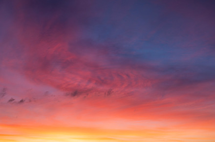 Glowing real sky sunset background