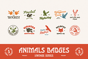 Animals & Outdoors Badges Vol. 1, a Branding & Logo Template by Skilline Supply Co. (Thumbnail 2 of 10)