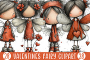 Valentines Fairy Clipart, an Illustration by Designking (Thumbnail 1 of 5)