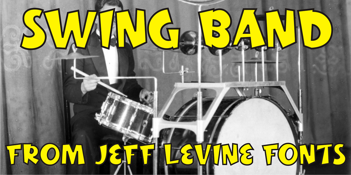 Swing Band JNL, a Sans Serif Font by Jeff Levine Fonts