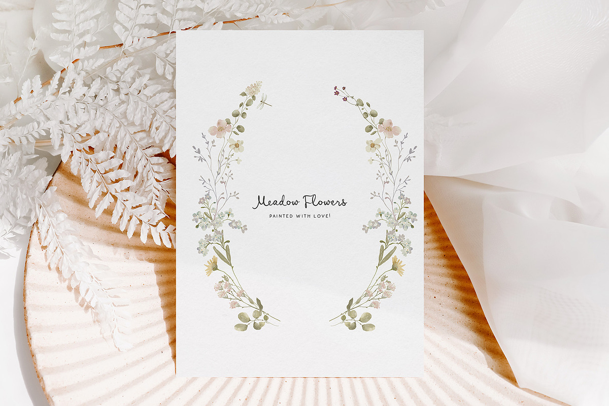 Easter Spring wildflower meadow set, a Decorative Illustration by Grace Noboa Illustrations (Photo 10 of 14)