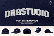 Wool 6-Panel Hat Cap Mockup, a Hat Mockup by DRGSTUDIO (Thumbnail 1 of 8)