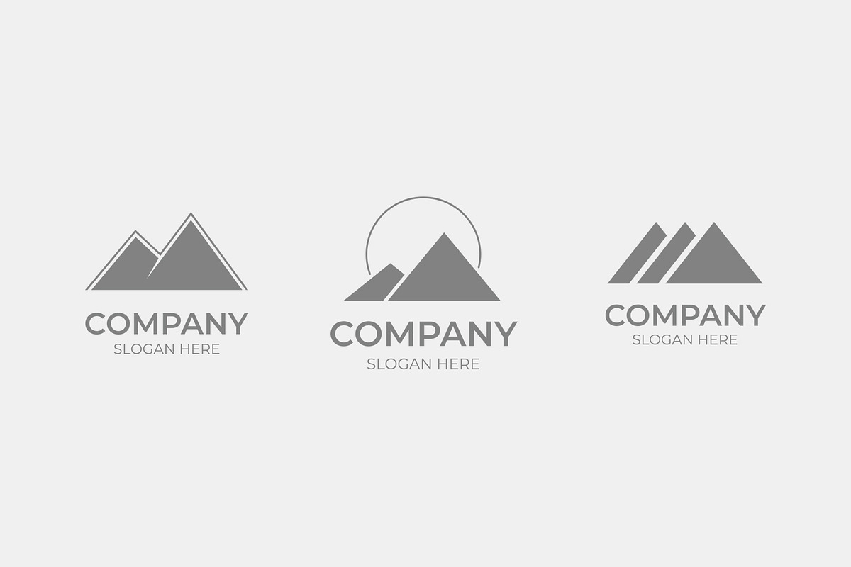 Minimalist mountain logo collection, a Branding & Logo Template by Medianeka (Photo 3 of 5)