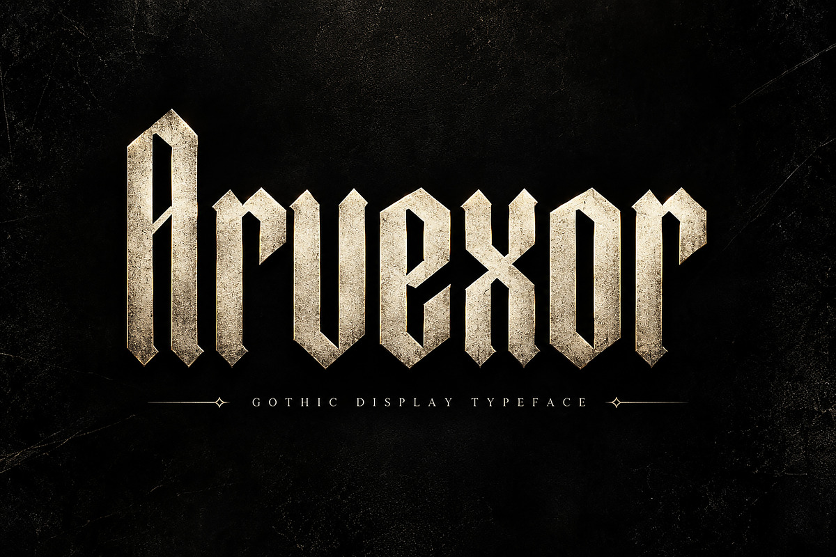 Arvexor, a Blackletter Font by Wow Magic (Photo 1 of 5)