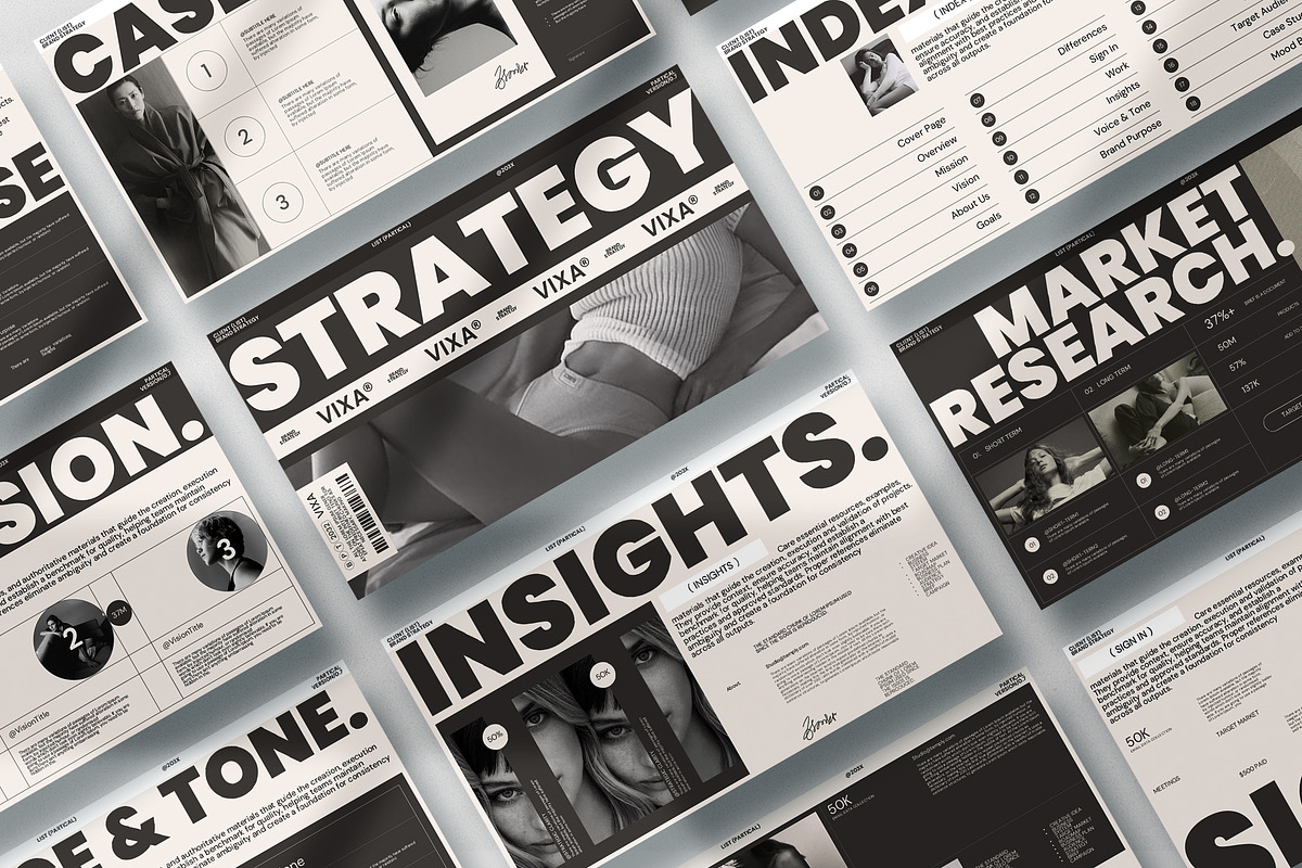 VIXA | Brand Strategy Presentation, a Presentation Template by Studio Temply (Photo 2 of 12)