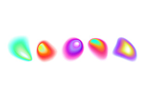 Vibrant gradient aura shapes, an Illustration by art PVP - market