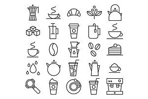 Coffee And Tea Icons