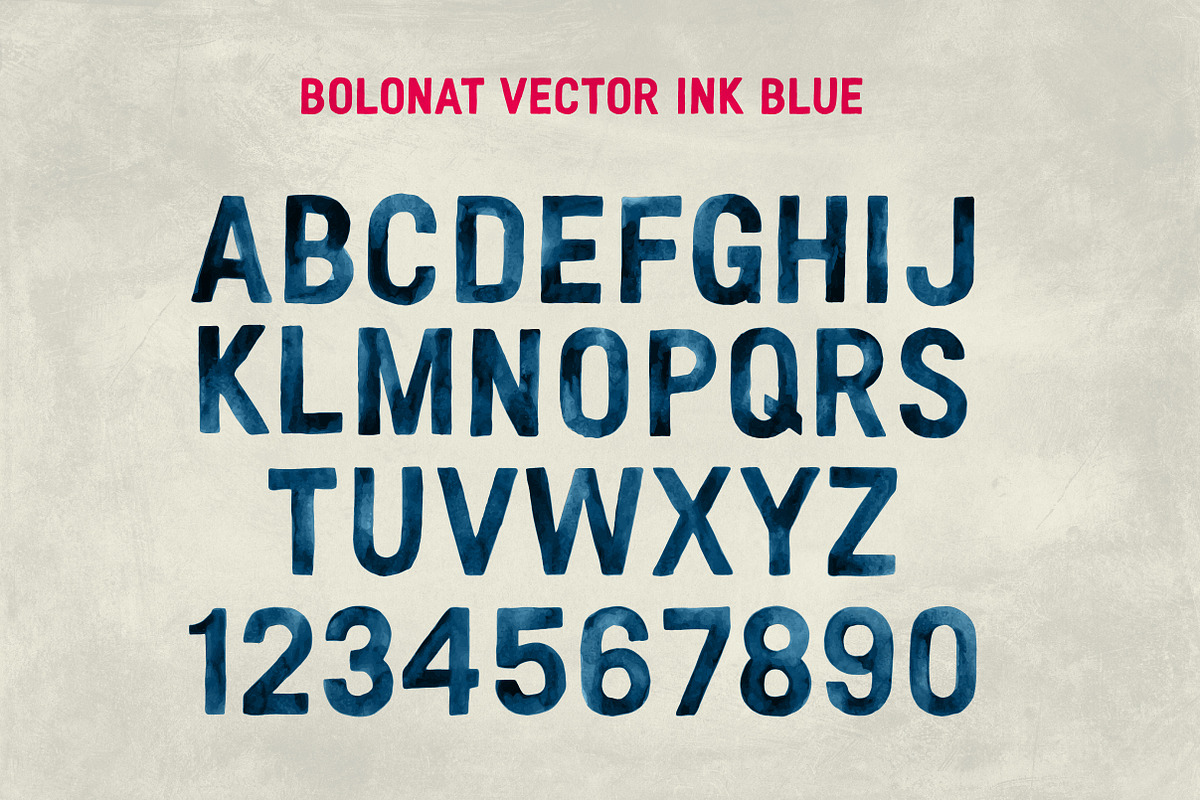 Bolonat Watercolor SVG & OTF fonts., a Sans Serif Font by Lee Iley (Photo 9 of 9)