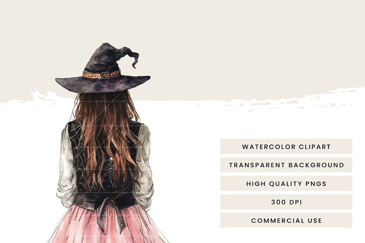 Watercolor Pretty Haunting Clipart, an Object Illustration by Design Scotch (Photo 8 of 9)