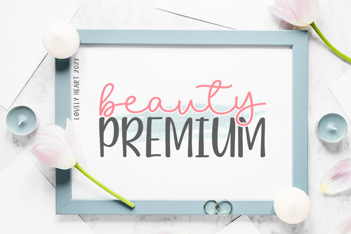 Love Heart Font Duo, a Script Font by Rotterlab Studio (Photo 2 of 8)