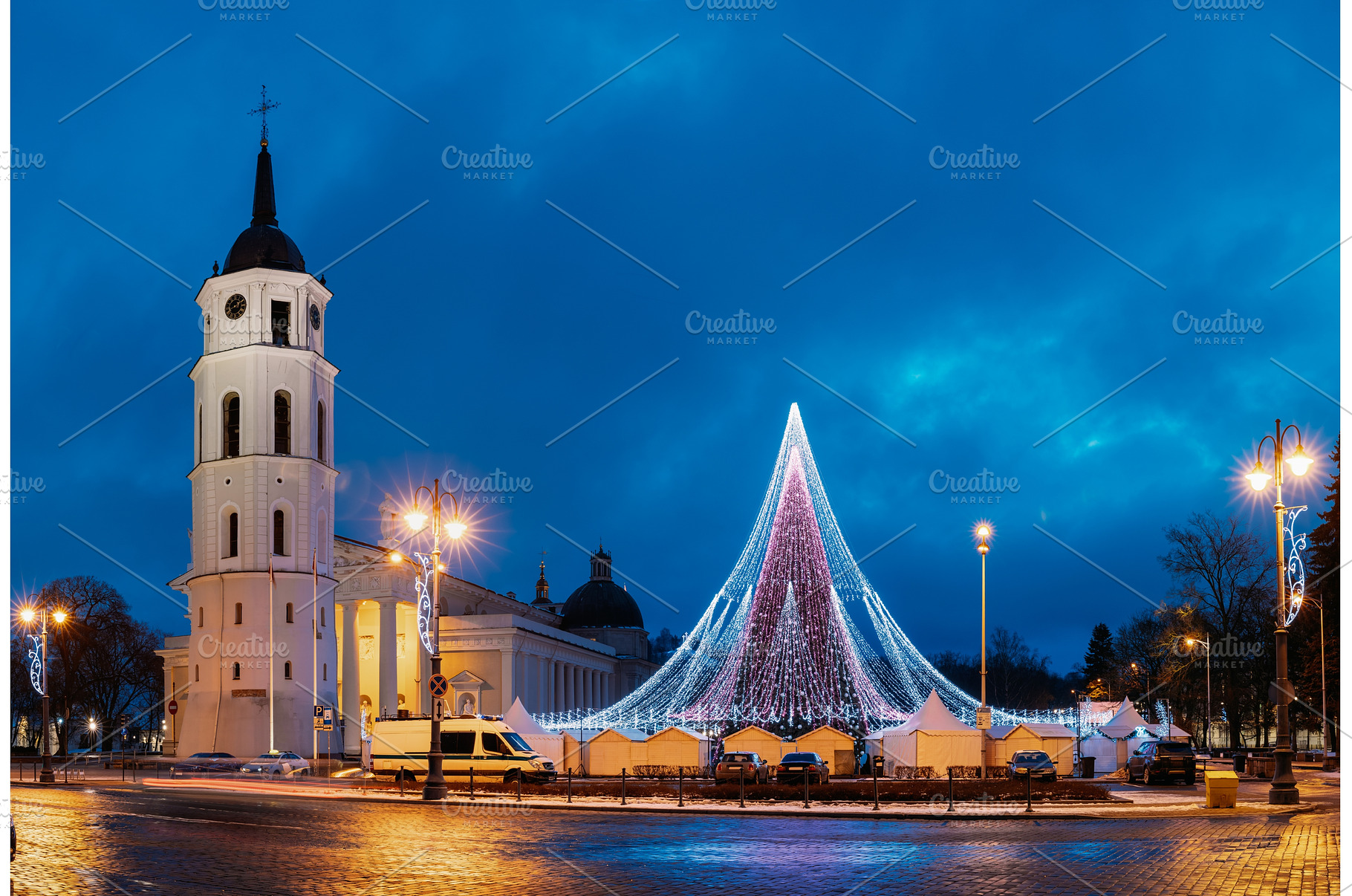 Vilnius, Lithuania. Christmas Tree, an Architecture Photo by Our Amazing World