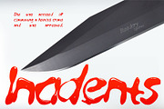 Bleedcry Typeface - Realistic Blood, a Handwritten Font by Drizy (Thumbnail 3 of 9)