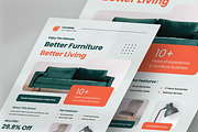 Furniete - Modern Furniture Flyer, a Flyer Template by SquidPixey (Thumbnail 2 of 5)